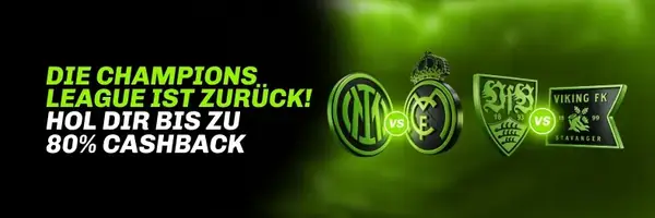 Champions League Cashback Aktion bei Velobet